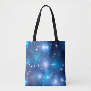 Bolso De Tela Estrellas del Universo Azul + tus ideas