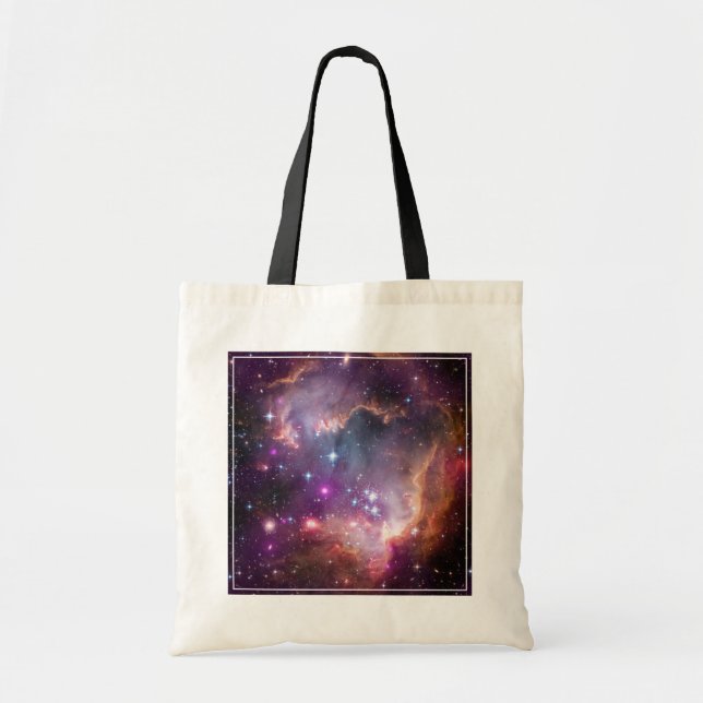 Bolso De Tela Estrellas Jóvenes En La Pequeña Nube Magallánica. (Frente)