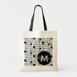 Bolso De Tela Estrellas Luna Negra y Blanca Nombre Biblioteca Li