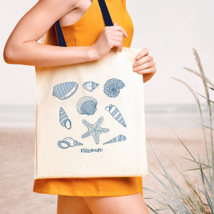 Bolso De Tela Estrellas marinas y estrellas marinas - personaliz