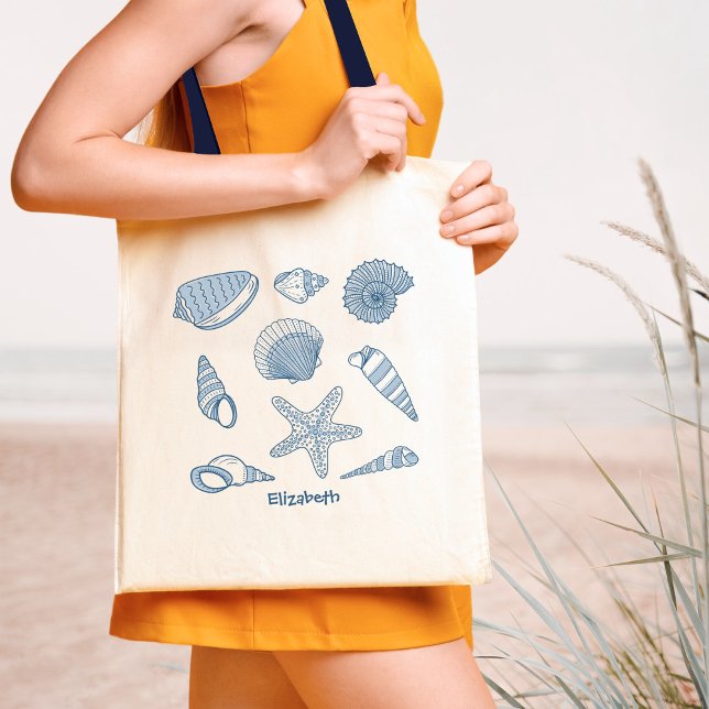 Bolso De Tela Estrellas marinas y estrellas marinas - personaliz (Subido por el creador)
