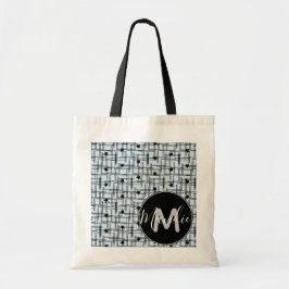 Bolso De Tela Estrellas Negras y Azules Nombre Biblioteca Libros