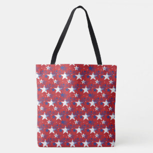 Bolso De Tela Estrellas Patrióticas
