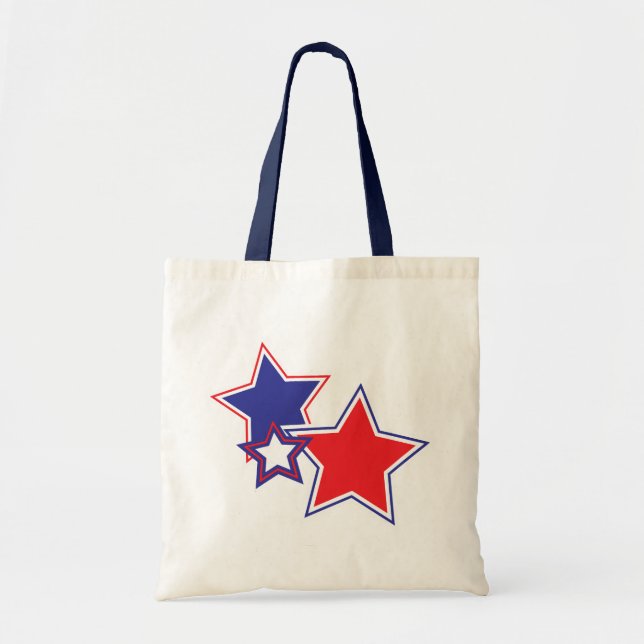 Bolso De Tela Estrellas patrióticas Tote Bag (Frente)