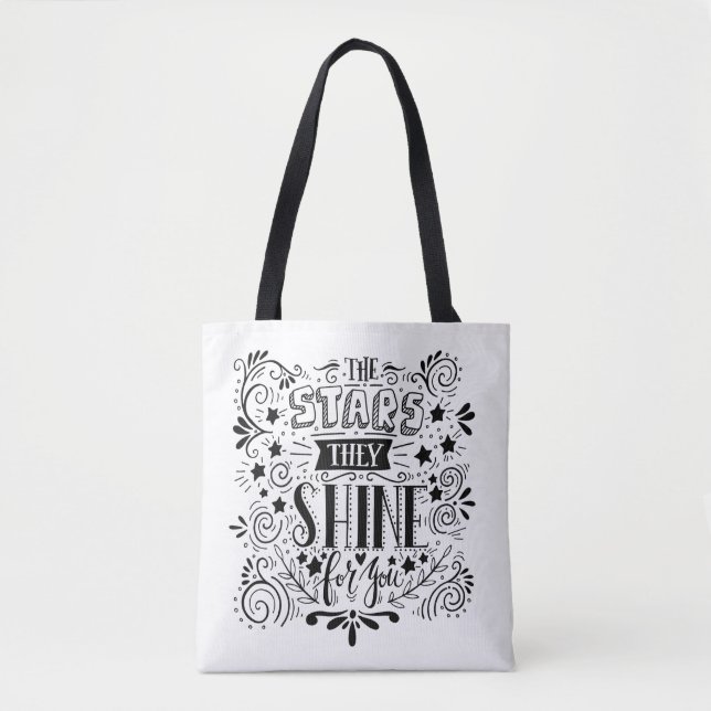 Bolso De Tela Estrellas que brillan para usted (Anverso)