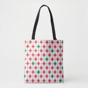 Bolso De Tela Estrellas retro de Navidades atómicos vintage de m