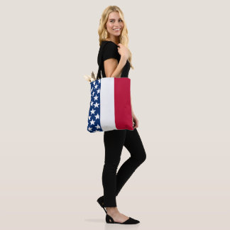 Bolso De Tela Estrellas Rojas Blancas y Azules Patrióticas