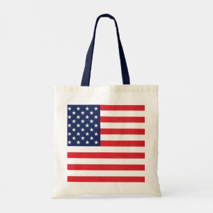 Bolso De Tela Estrellas y bandas de bandera patrióticas estadoun