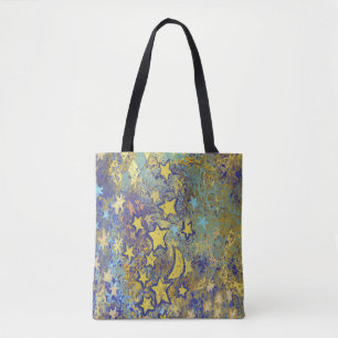 Bolso De Tela Estrellas y luna