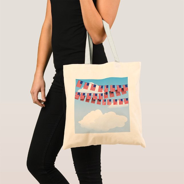 Bolso De Tela Estrellas Y Rayas Bunting Tote Bag (Subido por el creador)