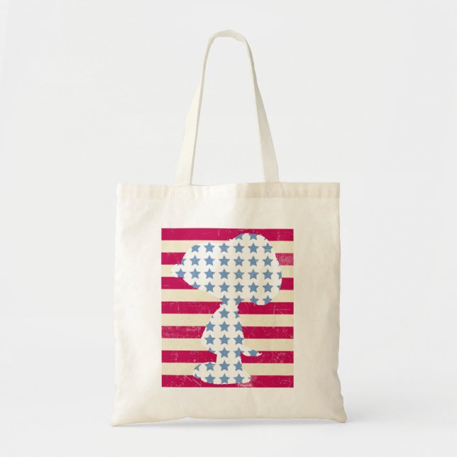 Bolso De Tela Estrellas y rayas de época sonora (Frente)