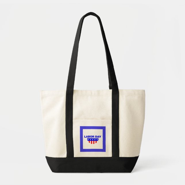 Bolso De Tela Estrellas y rayas del Día del Trabajo - (Frente)