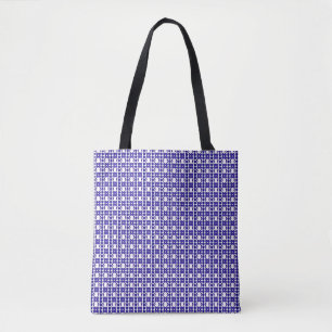 Bolso De Tela Estructura de arte de la gema azul