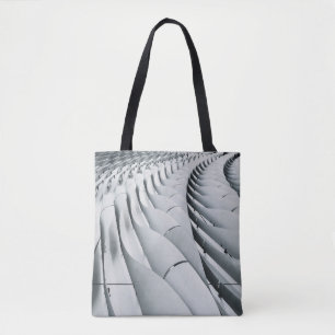 Bolso De Tela Estructura del edificio blanco y gris