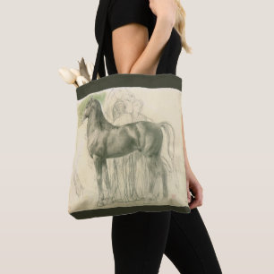 Bolso De Tela Estudio de un caballo por Edgar Degas, Bella Artes
