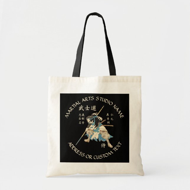 Bolso De Tela Estudio sobre las artes marciales (Frente)