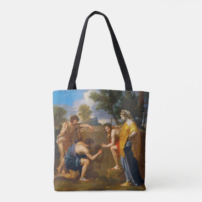 Bolso De Tela Et in Arcadia ego, Poussin (Reverso)