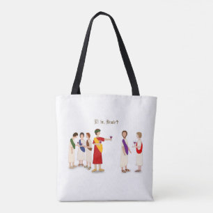 Bolso De Tela "¿Et Tu Brute?" Julio César en un Fiesta