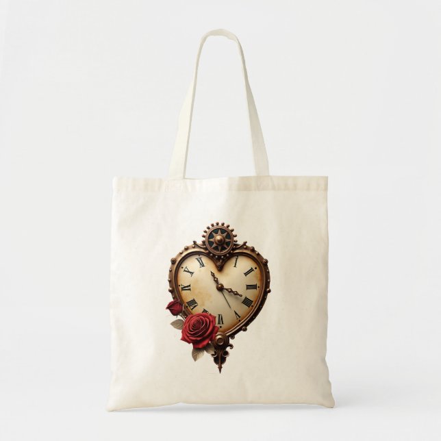 Bolso De Tela Eternal Elegance – Clockwork Heart (Frente)
