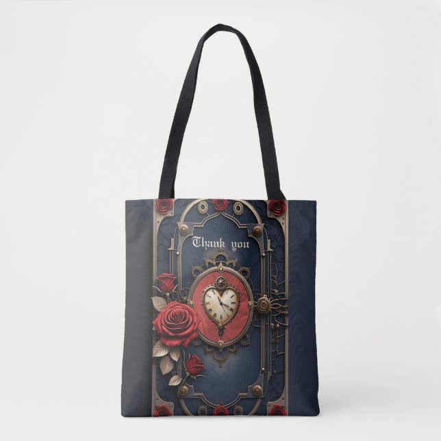 Bolso De Tela Eternal Elegance – Clockwork Heart (Anverso)