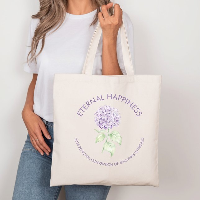 Bolso De Tela Eternal Happiness Hydrangea 2026 Convention  (Subido por el creador)