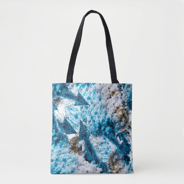 Bolso De Tela Ethereal Velocity: Geometric Cloud & Arrow Fusion (Anverso)