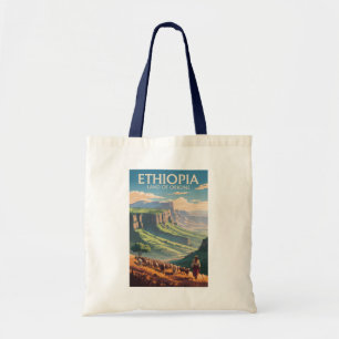Bolso De Tela Etiopía Shepard Herd Travel Art Vintage