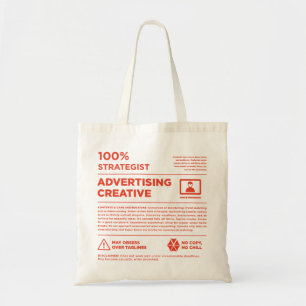 Bolso De Tela Etiqueta de cuidado de diseño gráfico de Kean MGC