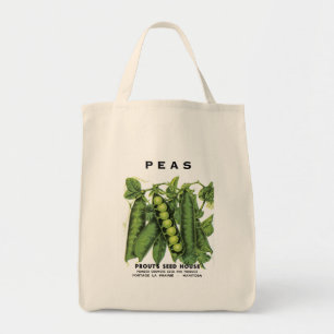Bolso De Tela Etiqueta de paquete de semilla de peas