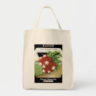 Bolso De Tela Etiqueta de paquete de semilla de rábano