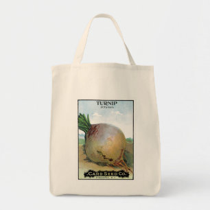 Bolso De Tela Etiqueta de paquete de semilla de Turnip