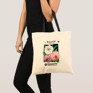 Bolso De Tela Etiqueta de paquete de semillas de época, flores d
