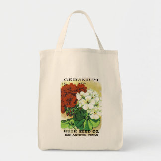 Bolso De Tela Etiqueta de paquete semilla de geranio