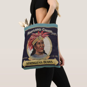 Bolso De Tela Etiqueta del jefe de la marisma de los años 1930