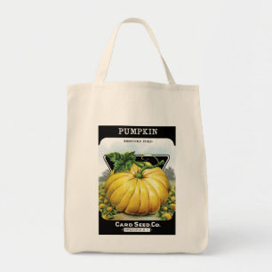 Bolso De Tela Etiqueta del paquete de la semilla de calabaza