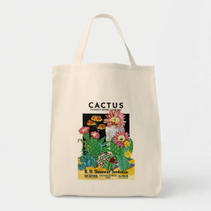 Bolso De Tela Etiqueta del paquete de semillas de Cactus