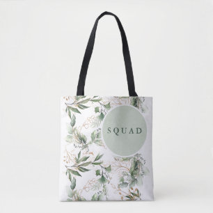 Bolso De Tela Eucalipto Gold Ducha de Verdor Moderno