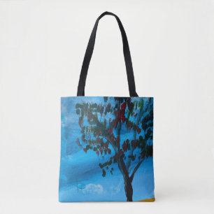 Bolso De Tela "Eucalyptus" Acrílico sobre pintura de lona