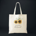 Bolso De Tela Eucalyptus Boda Floral Bridesmaid<br><div class="desc">Cree una florida floral de girasol moderna para guardar la tarjeta de fecha con esta bonita plantilla con un bonito ramo rústico floral, marco geométrico de efecto dorado, con una moderna tipografía simple. CONSEJO: En la colección que aparece a continuación se pueden encontrar tarjetas de suite boda como RSVP, programas...</div>