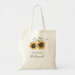 Bolso De Tela Eucalyptus Boda Floral Bridesmaid<br><div class="desc">Cree una florida floral de girasol moderna para guardar la tarjeta de fecha con esta bonita plantilla con un bonito ramo rústico floral, marco geométrico de efecto dorado, con una moderna tipografía simple. CONSEJO: En la colección que aparece a continuación se pueden encontrar tarjetas de suite boda como RSVP, programas...</div>