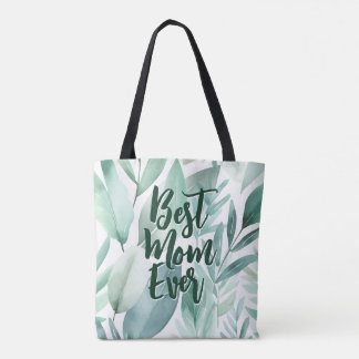 Bolso De Tela Eucalyptus deja acuarela | Día de la Madre