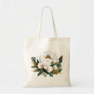 Bolso De Tela Eucalyptus Gold Flower