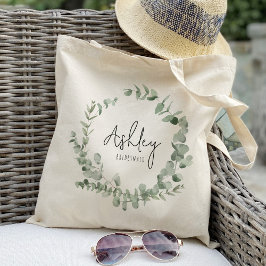 Bolso De Tela Eucalyptus Leaf Bridesmaids Tote Bag