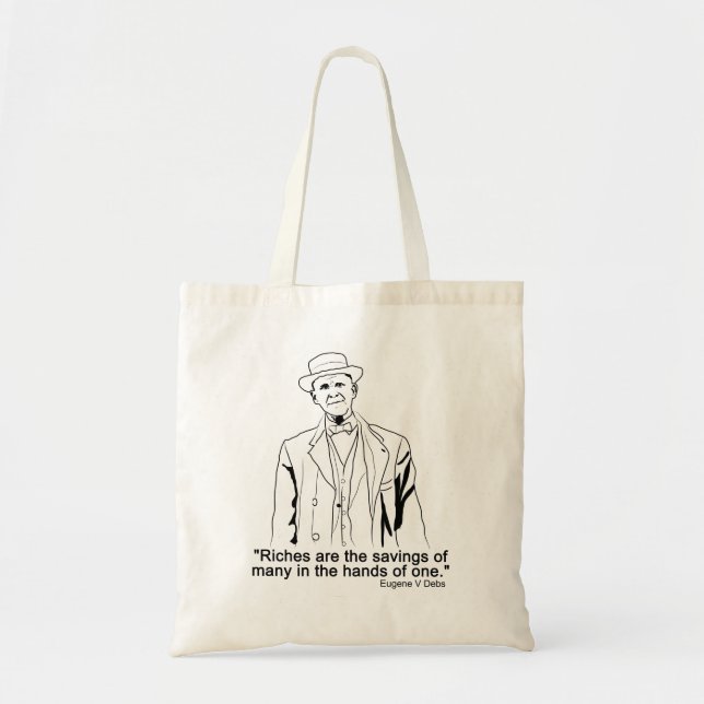 Bolso De Tela Eugene Debs cita a Tote Bag (Frente)