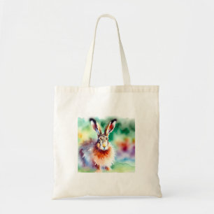 Bolso De Tela European hare 110924AREF146 - Watercolor