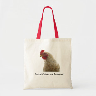 Bolso De Tela Euskal Oiloas es gallo impresionante