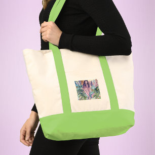 Bolso De Tela Eva con un jardín de manzanas de serpiente del Edé