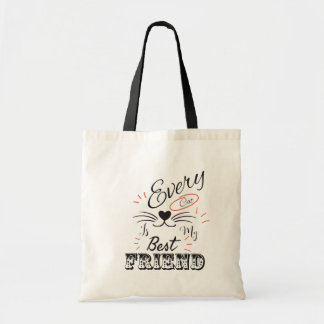 Bolso De Tela Every Cat Is My Best Friend – Cute Minimal Cat Lov