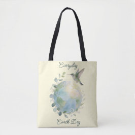 Bolso De Tela Everyday Earth Day Hummingbird Bird