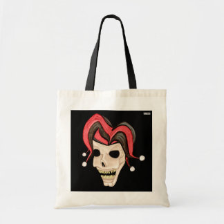 Bolso De Tela Evil Jester Skull (Rojo)